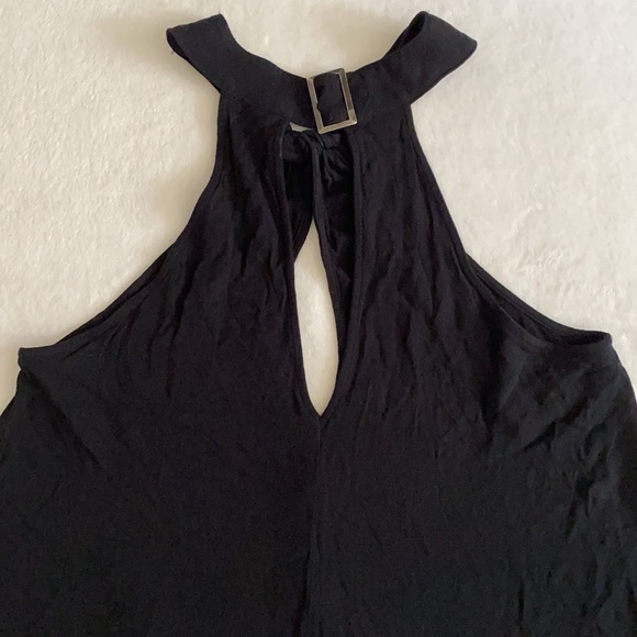 Free People | Twist & Shout Keyhole Buckle Halter Tank Top Black OB524991 (XS) - Picture 14 of 16